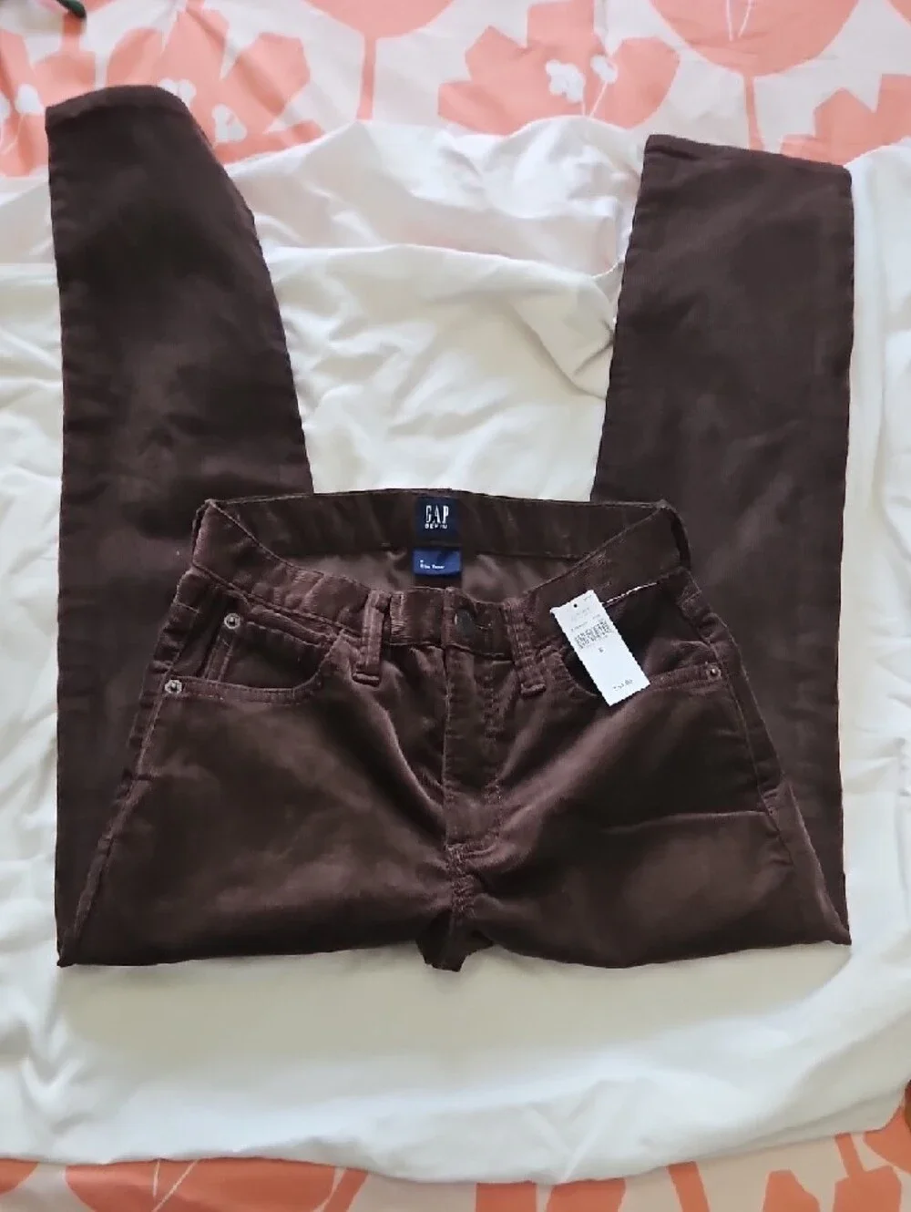 GAP Brown Corduroy Slim Taper Pants Boys 8